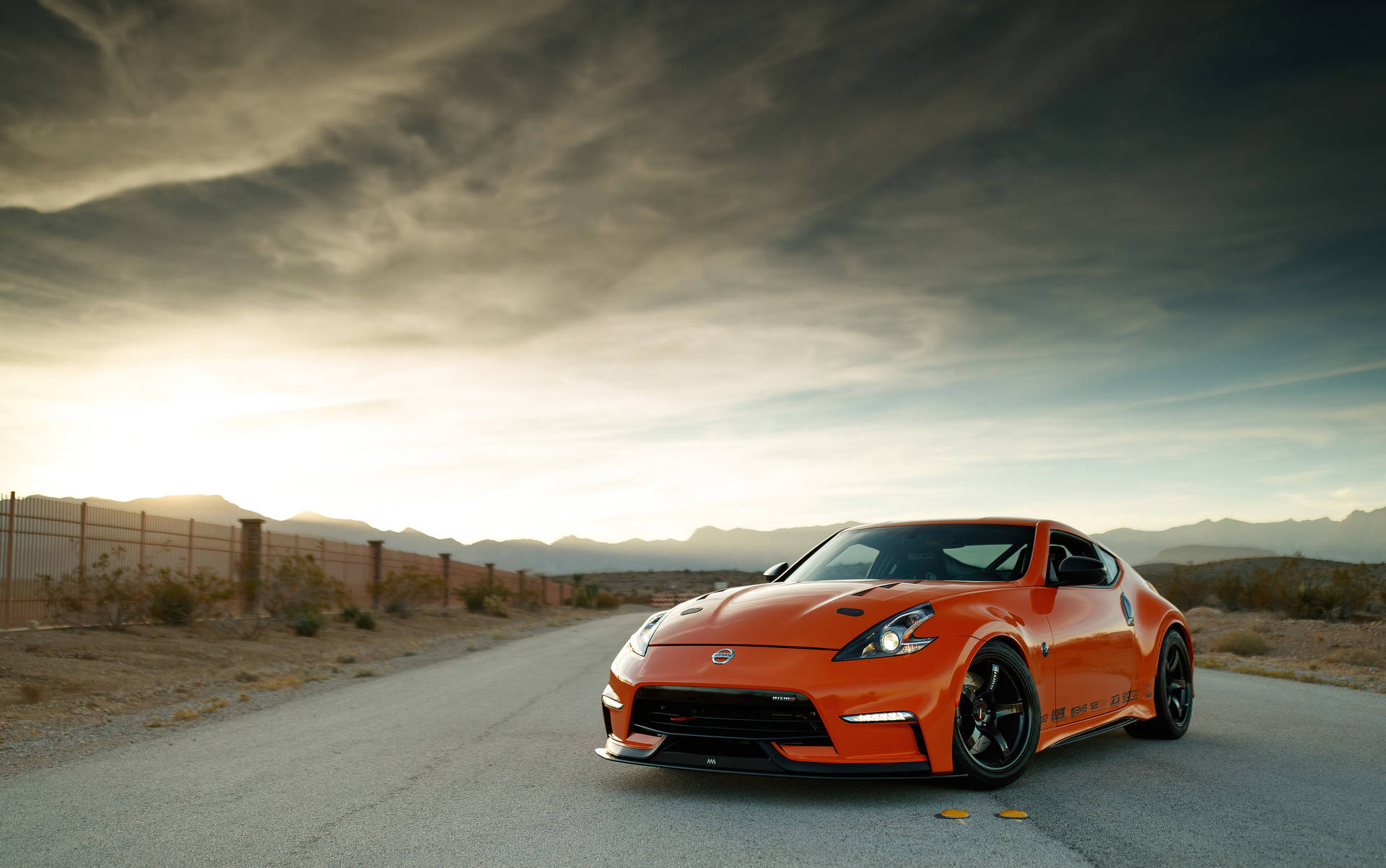 1. A Sporty Nissan 370z On The Road