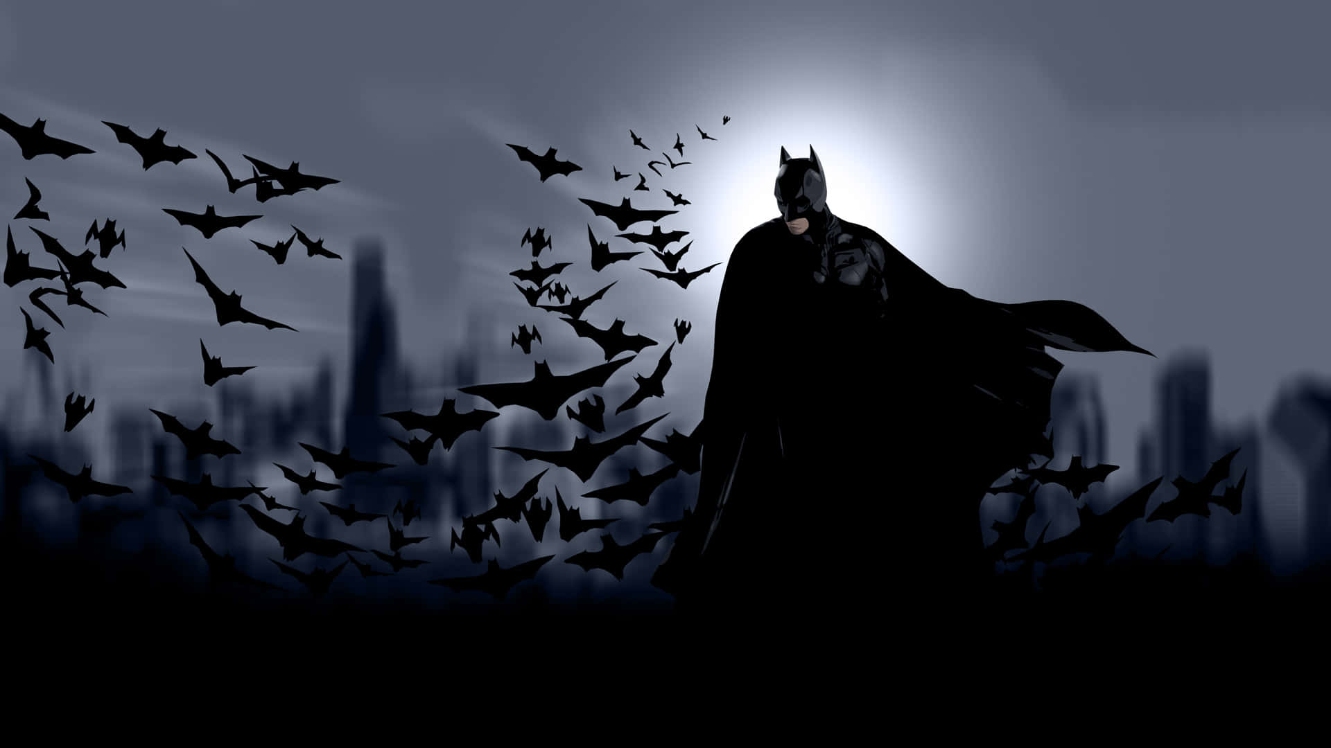 1. Legendary​ Superhero Cool Batman Coming To The Rescue Background