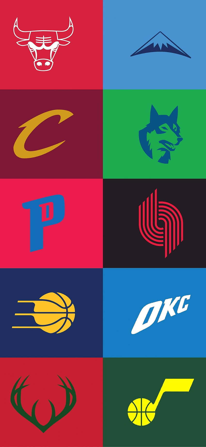 10 Team Nba Logos Background