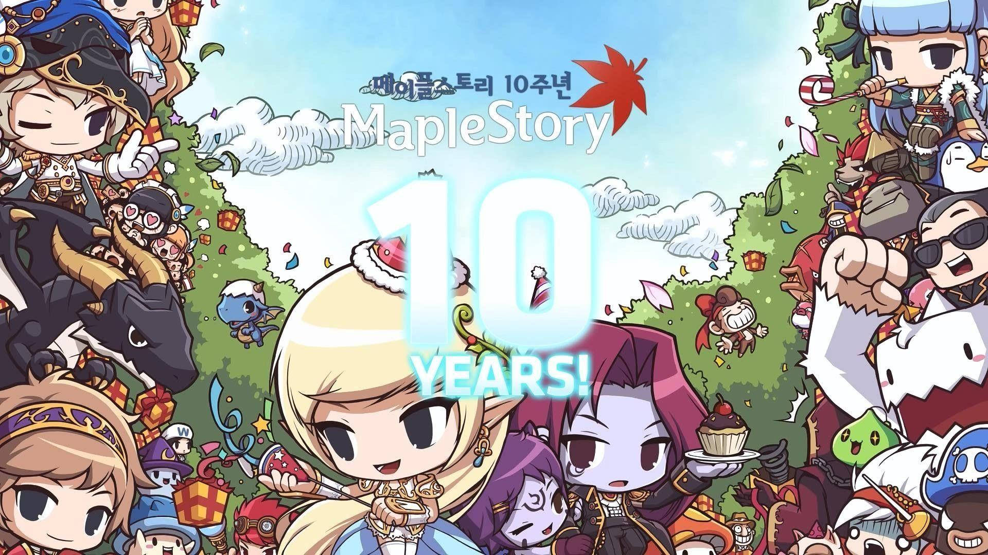 10 Years Poster Maplestory Background