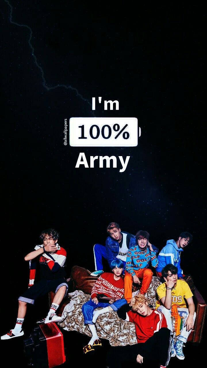 100% Army Bts Army Girl Background