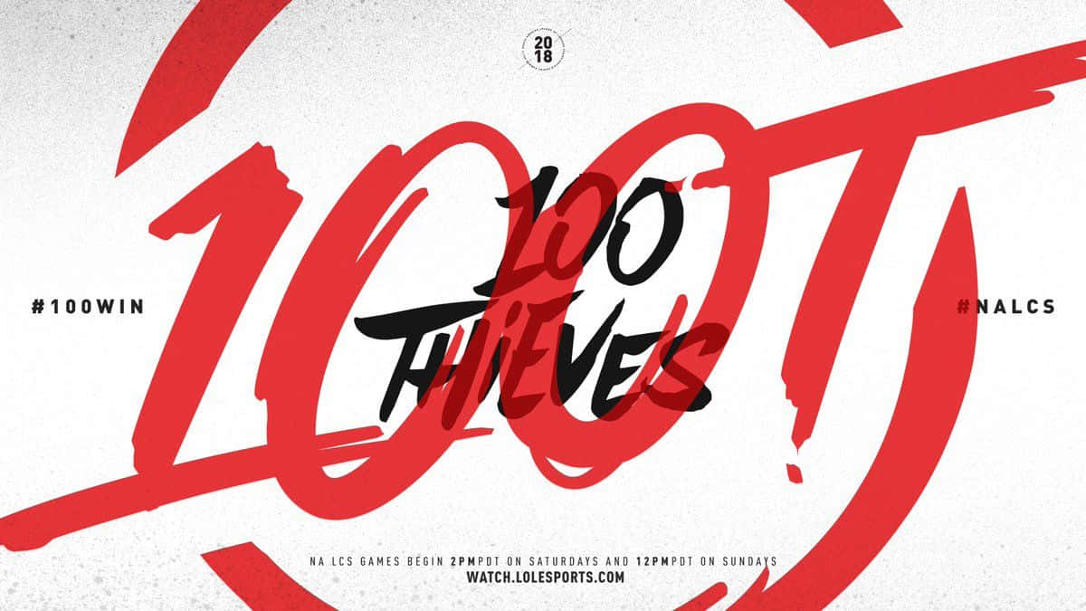 100 Thieves By Rihanna Background