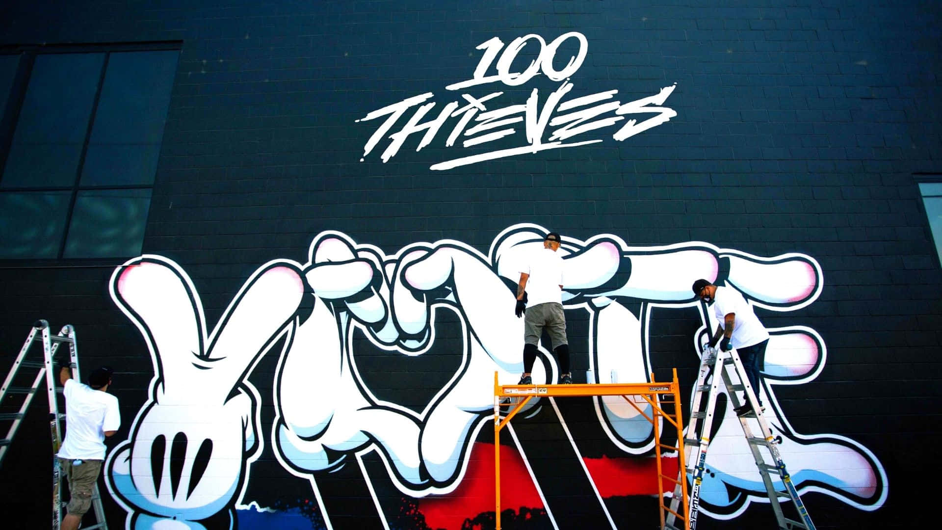 100 Thieves Hq As A Voting Center Background