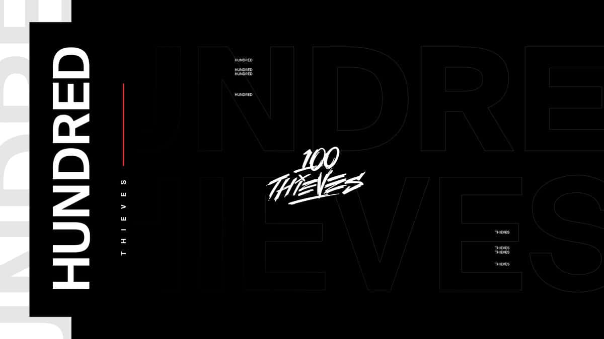 100 Thieves Numbers And Text