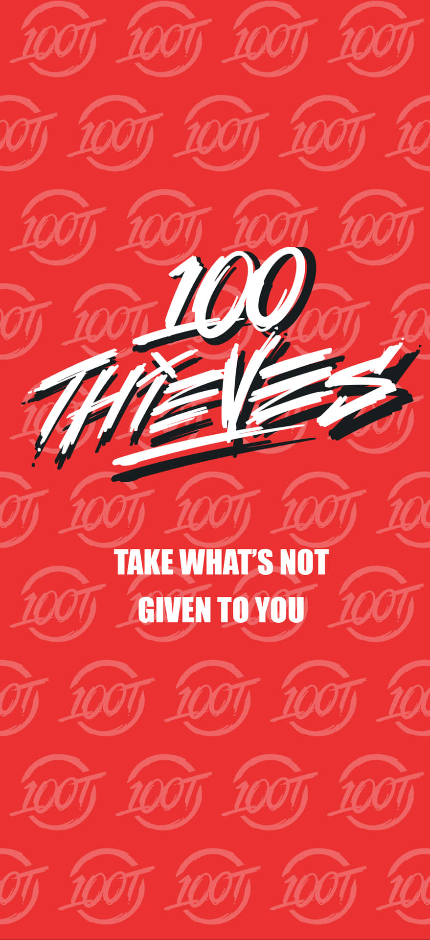 100 Thieves Red Pattern