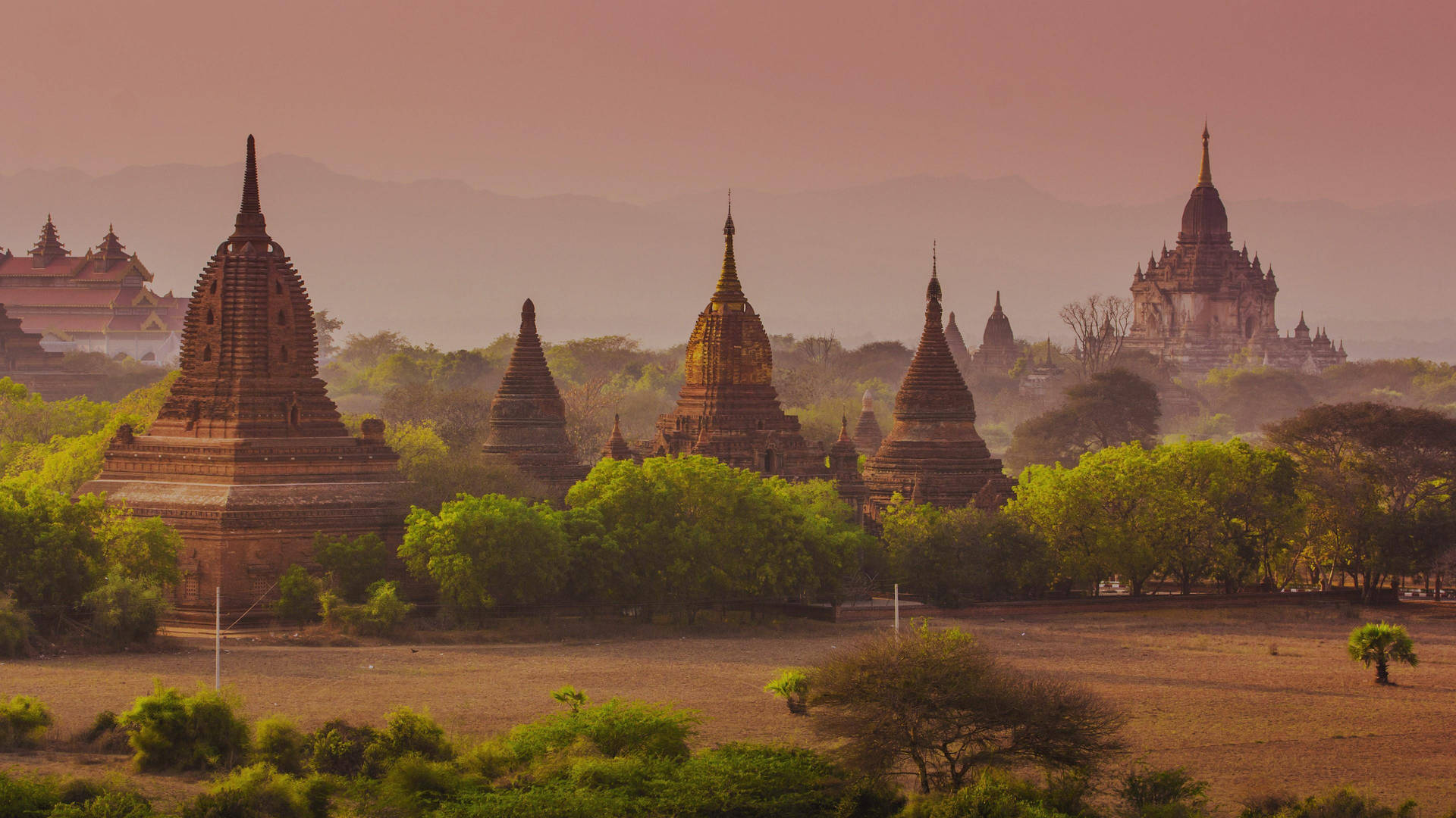 1000 Temples In Burma Background