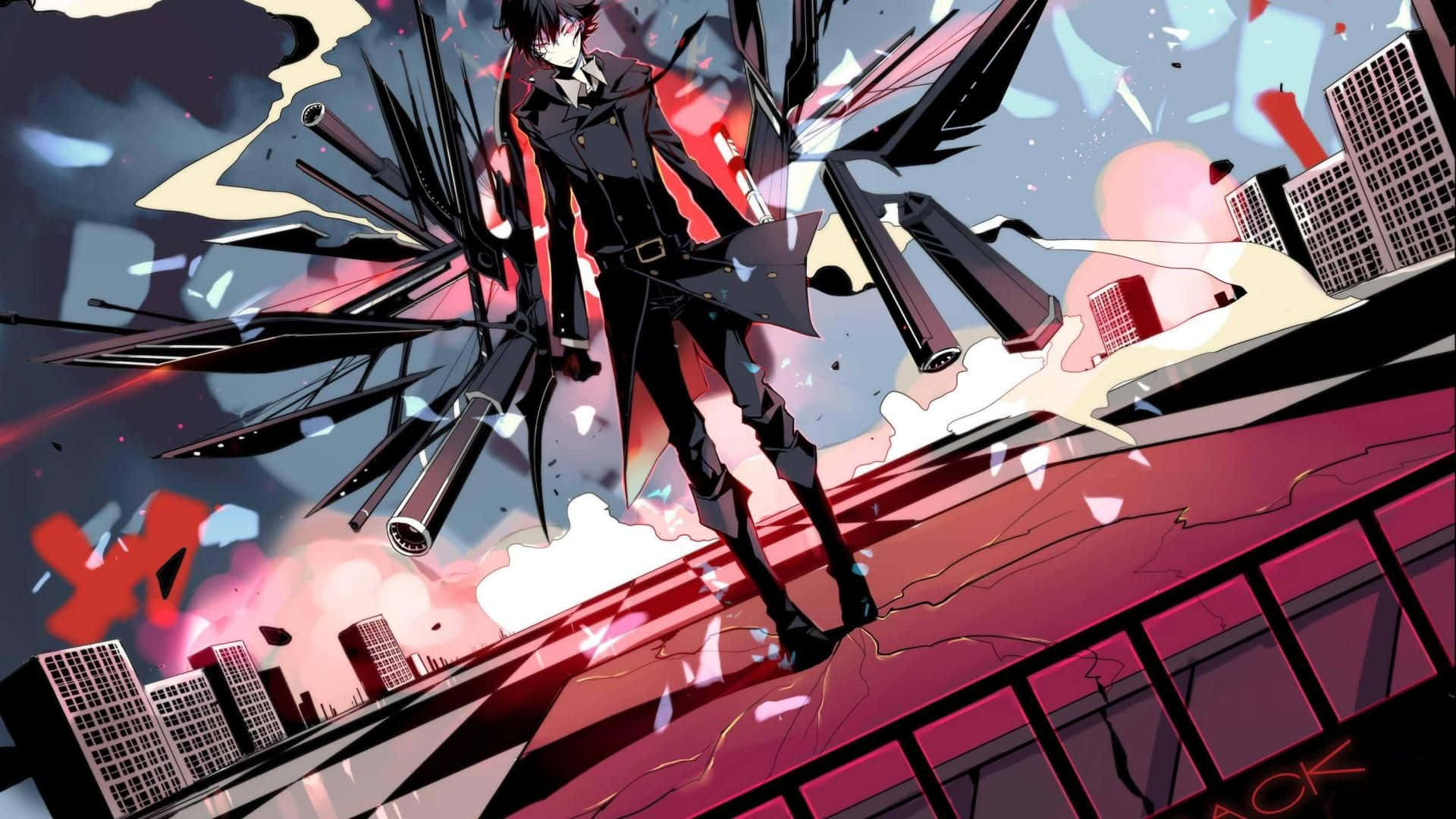 1080p Anime Weapons Arsenal Background
