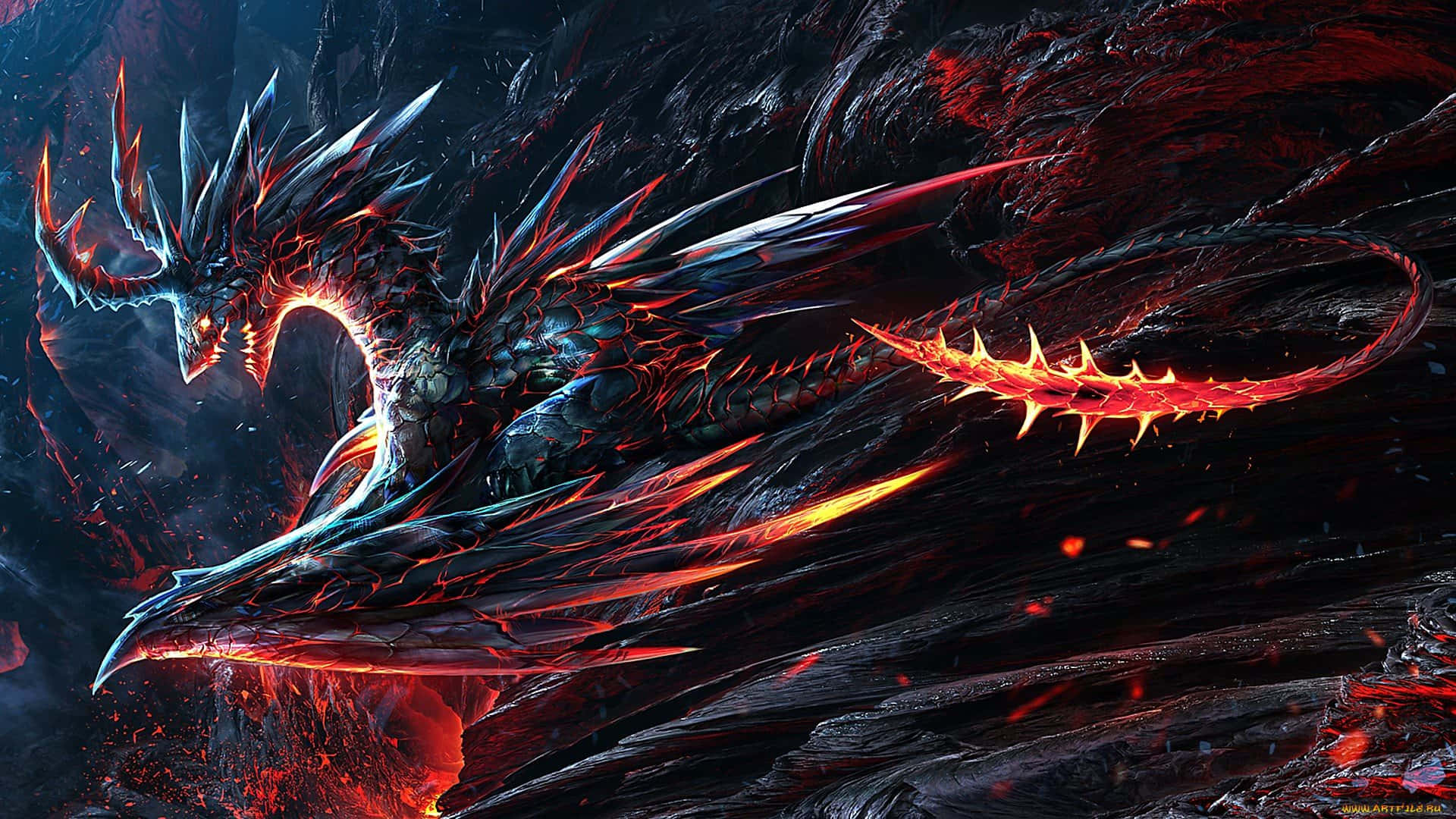 1080p Dragon Fantasy Retro-style Video Game Background