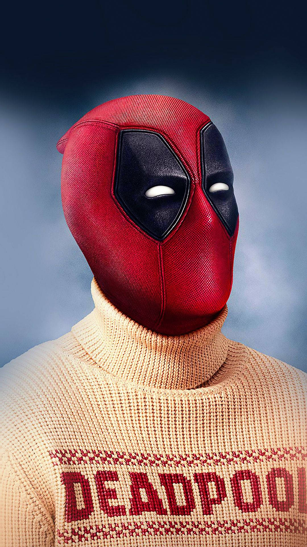 1080p Hd Deadpool Wearing Sweater Background