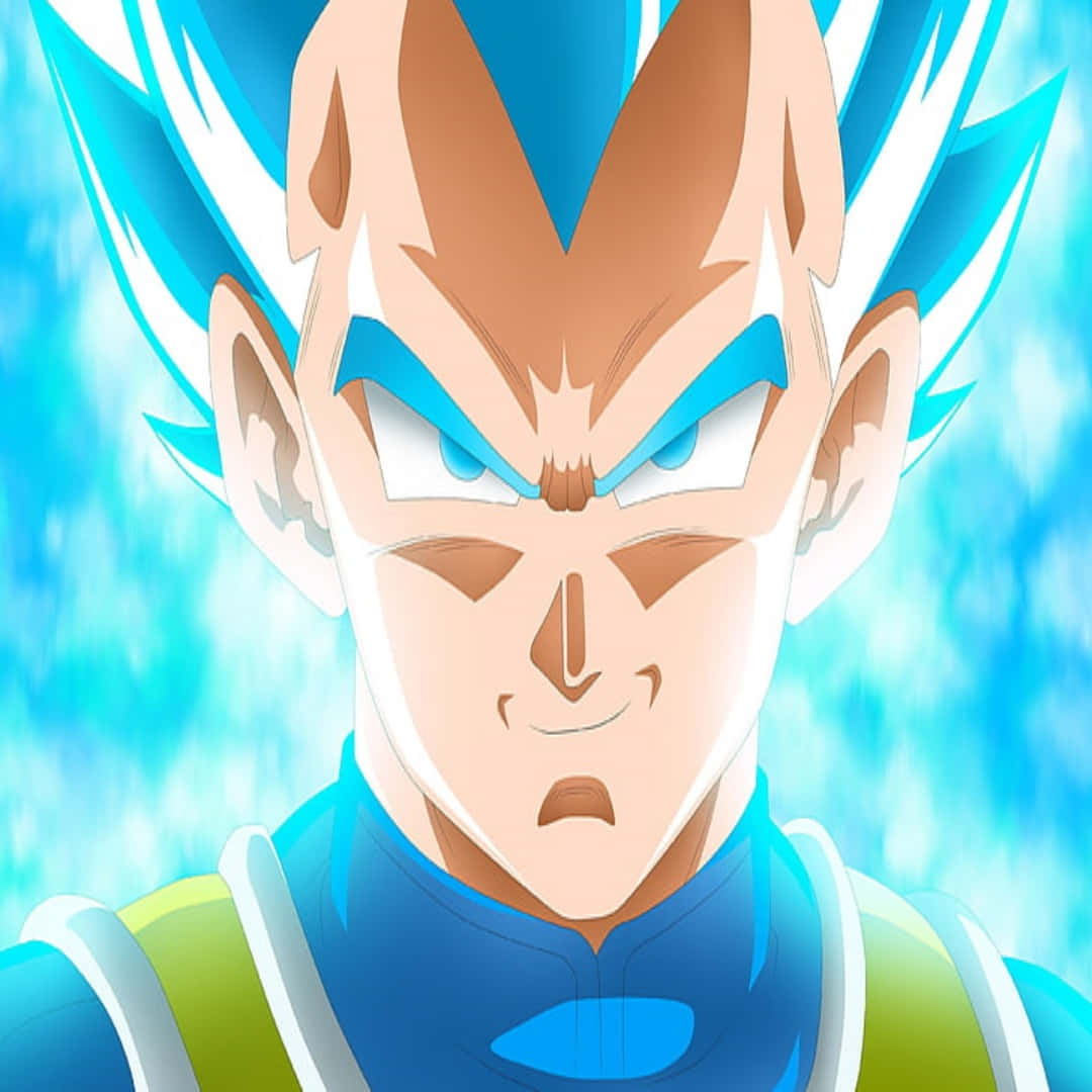1080x1080 Vegeta Blue Close Up Shot Background