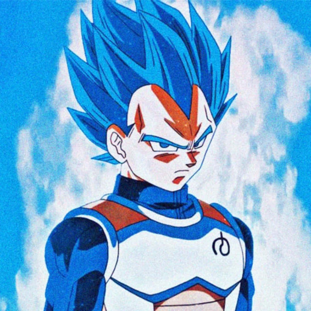 1080x1080 Vegeta Blue Medium Shot Background