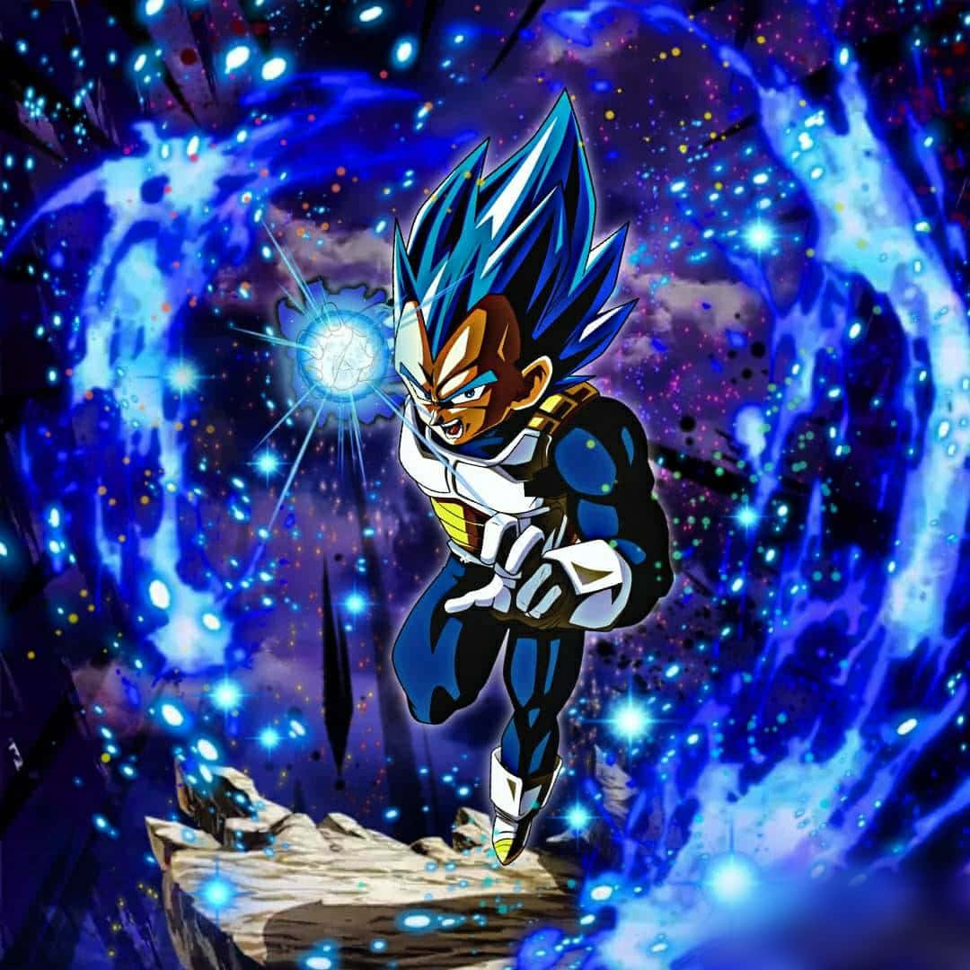 1080x1080 Vegeta Blue Super Saiyan Digital Art Background