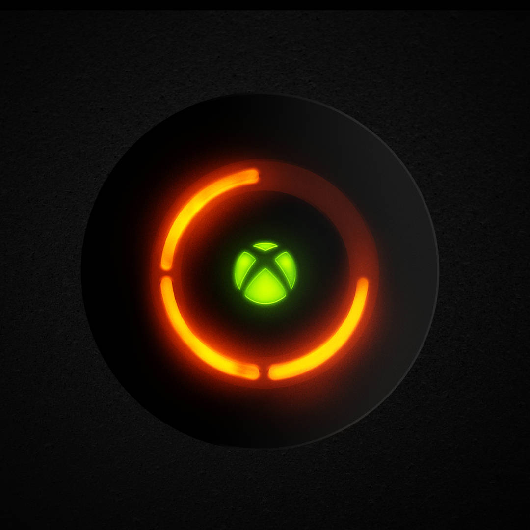 1080x1080 Xbox Logo In Power Button Background