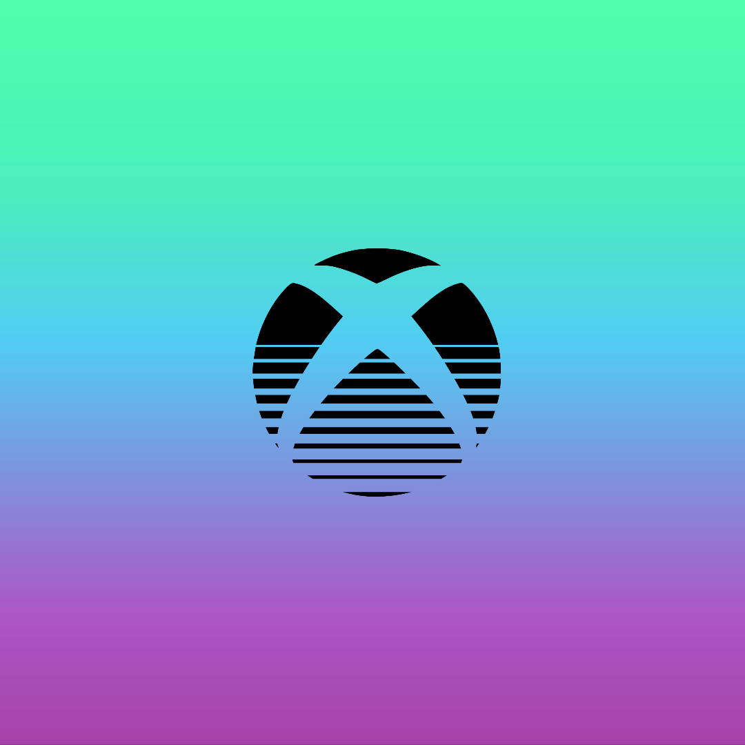 1080x1080 Xbox Logo Retro Style Background