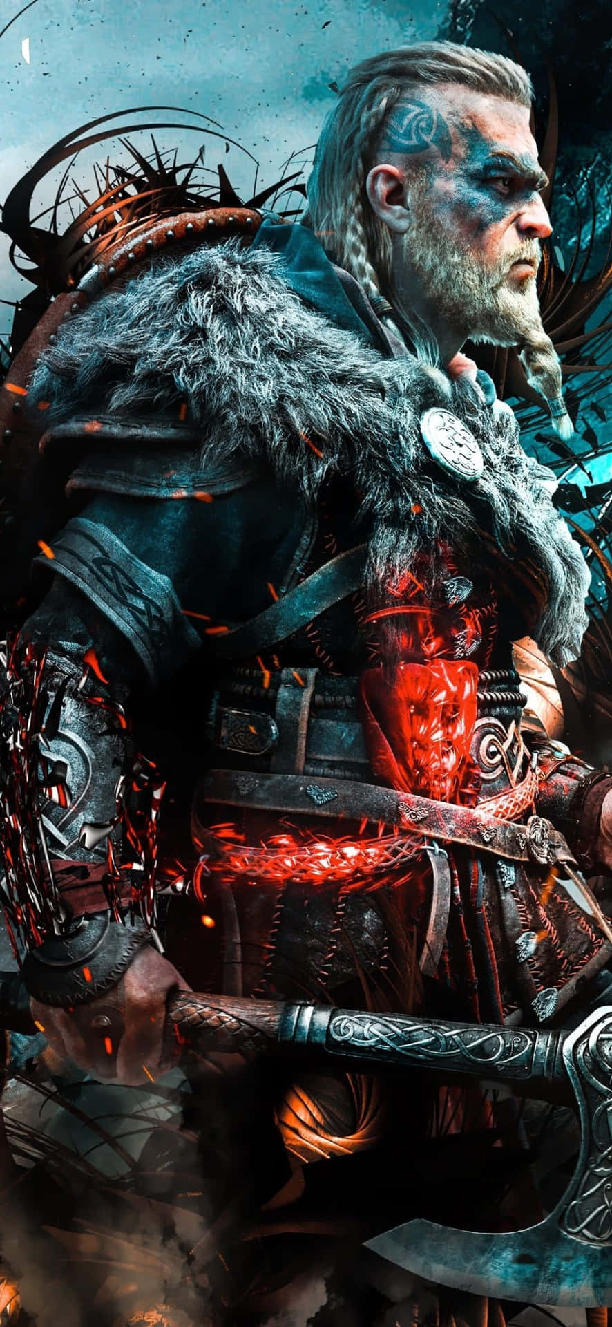 1080x2340 4k Assassin's Creed Valhalla Background