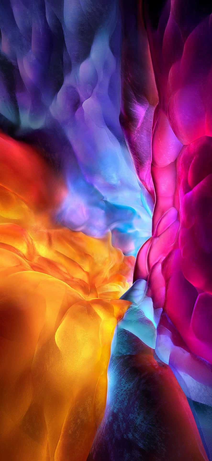 1080x2340 4k Colorful Abstract Cloud Background