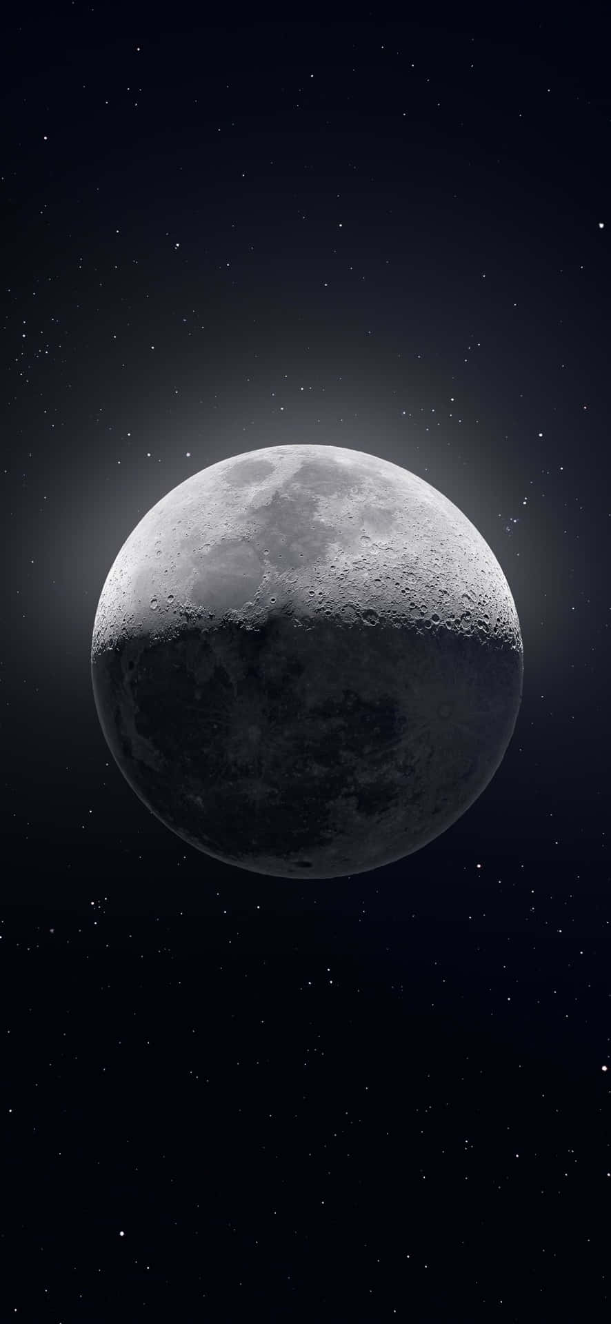 1080x2340 4k Dark Moon Crescent Digital Art Background