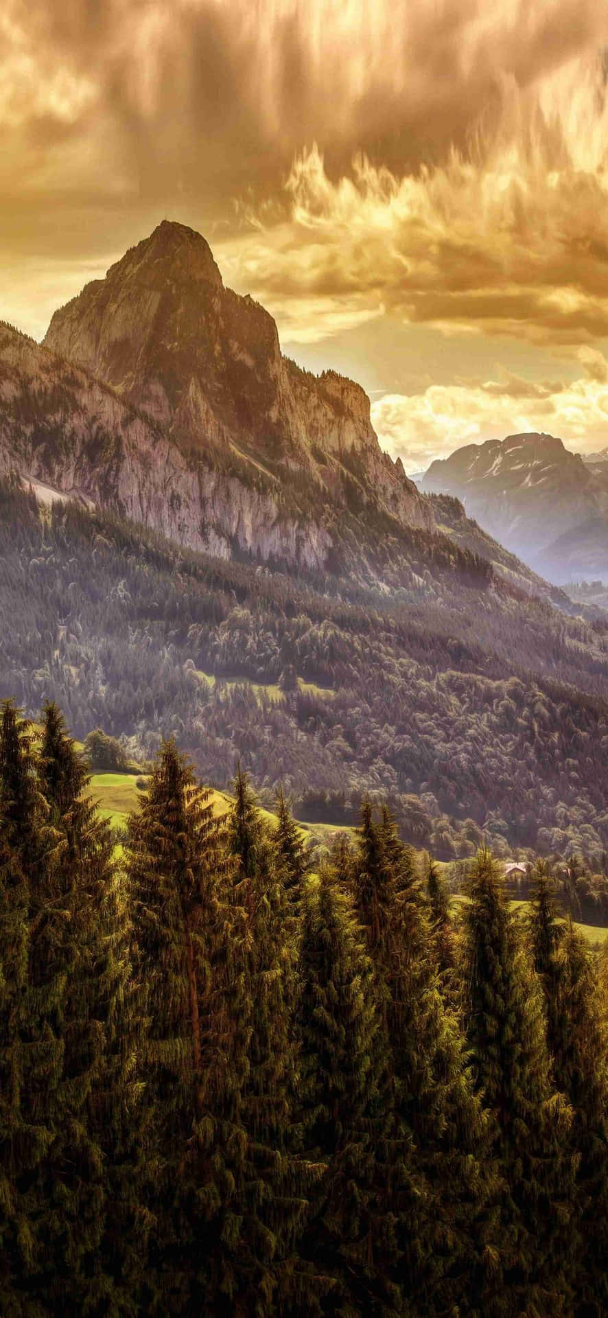 1080x2340 4k Grosser Mythen Sunrise Photography Background