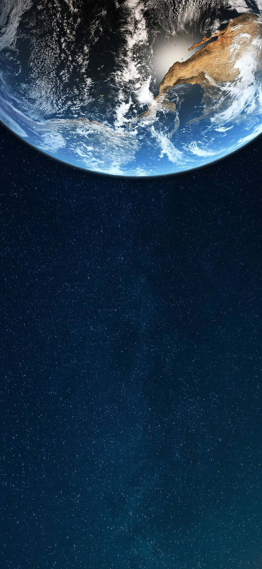 1080x2340 4k Half Earth Space Background Background