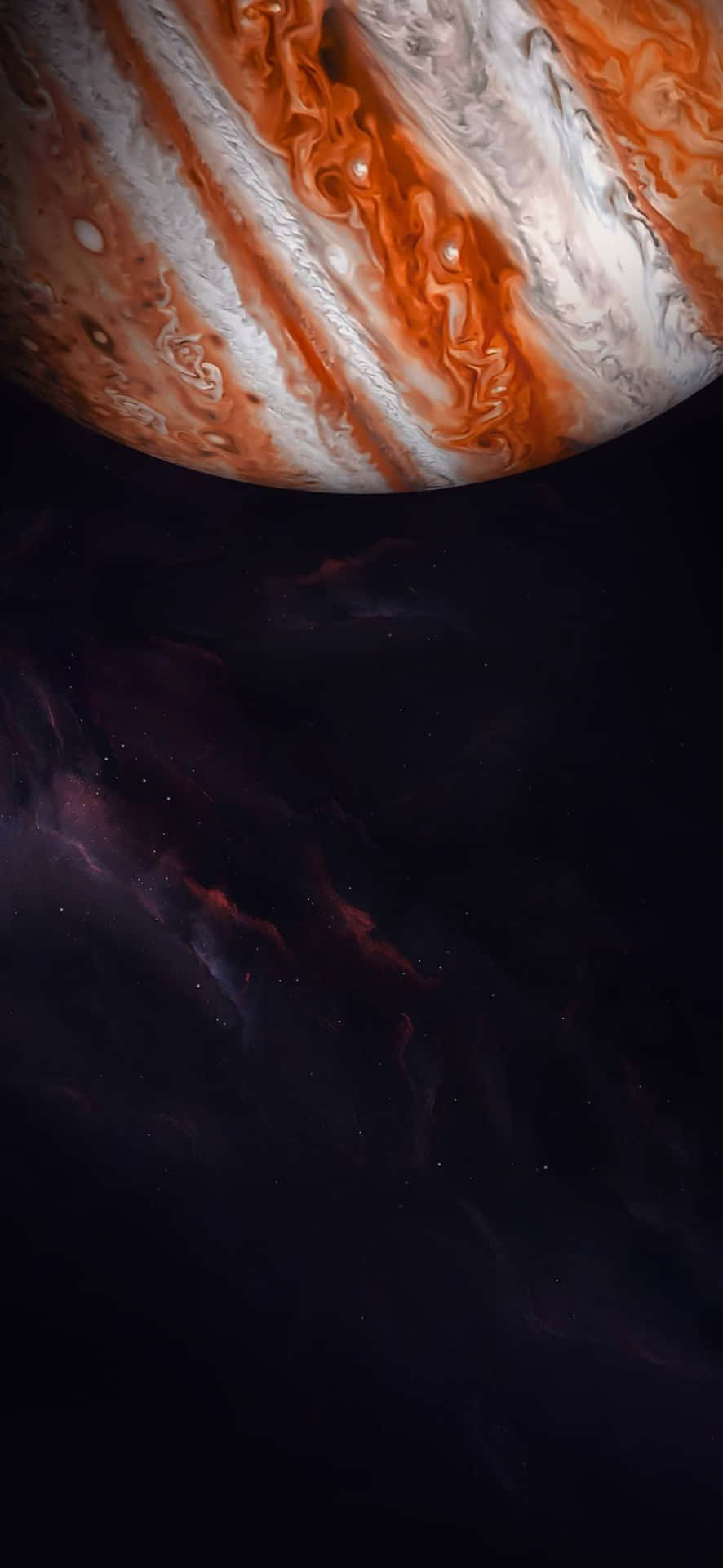 1080x2340 4k Planet Jupiter Slanted Digital Art Background