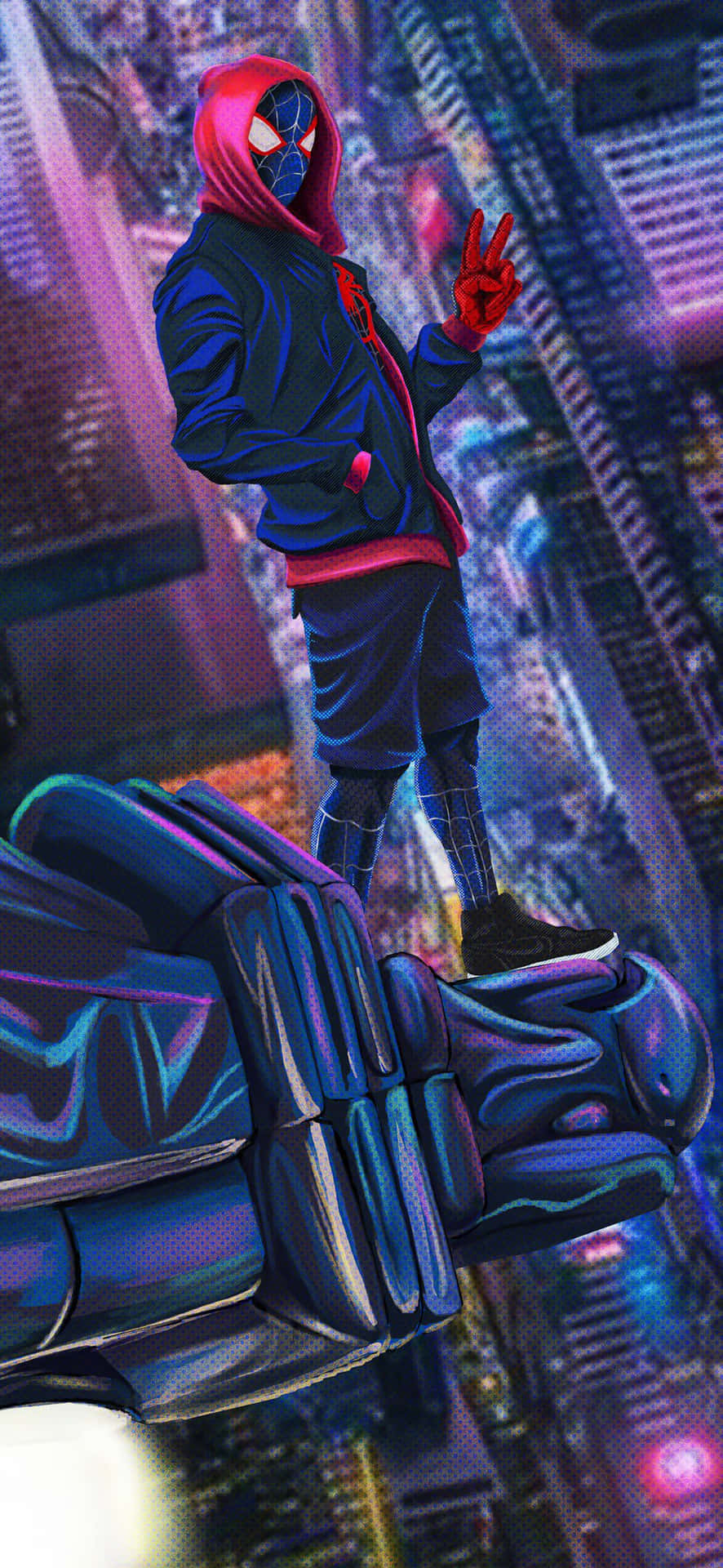 1080x2340 4k Spider-man: Into The Spider-verse Background