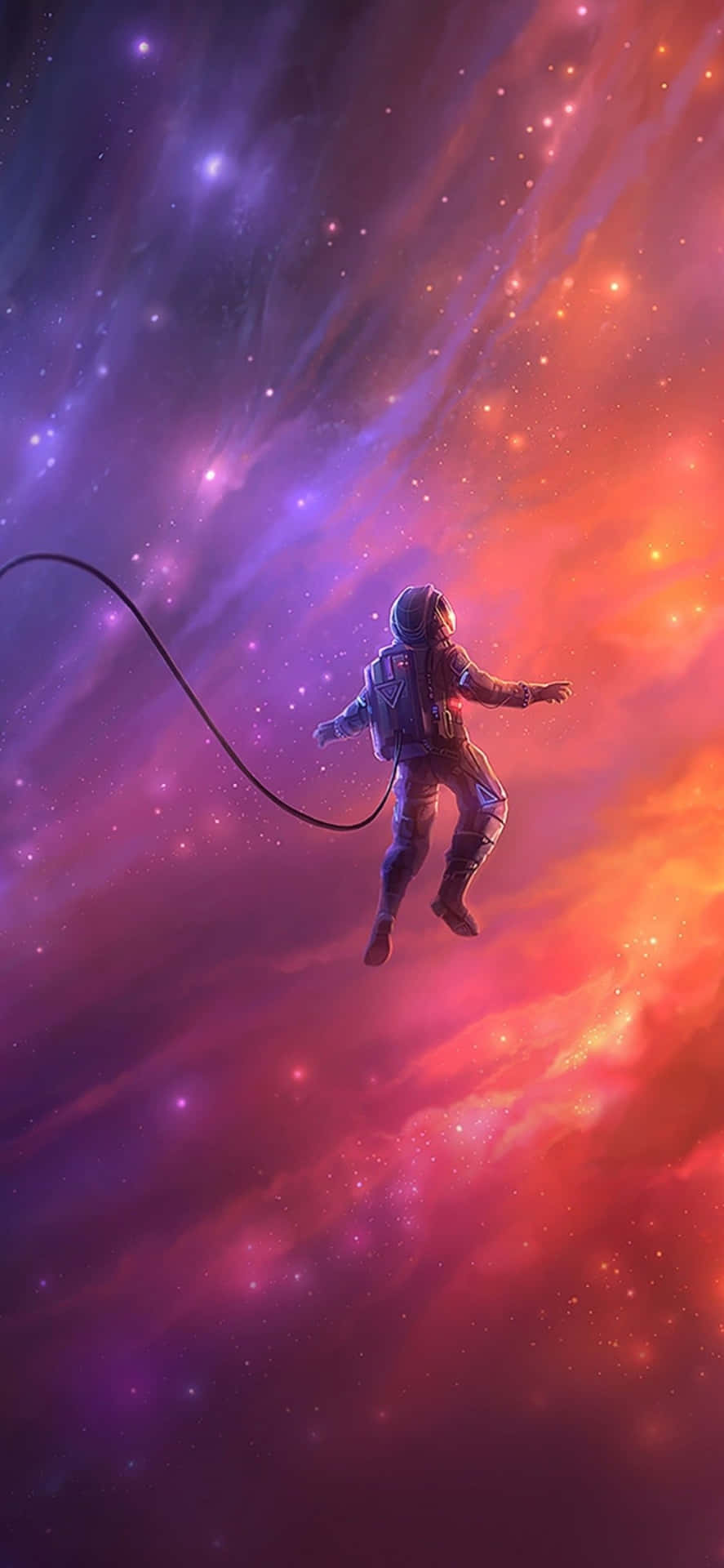 1170x2532 Astronaut Outer Space Background