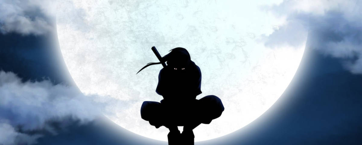 1200x480 Itachi Uchiha Silhouette Background