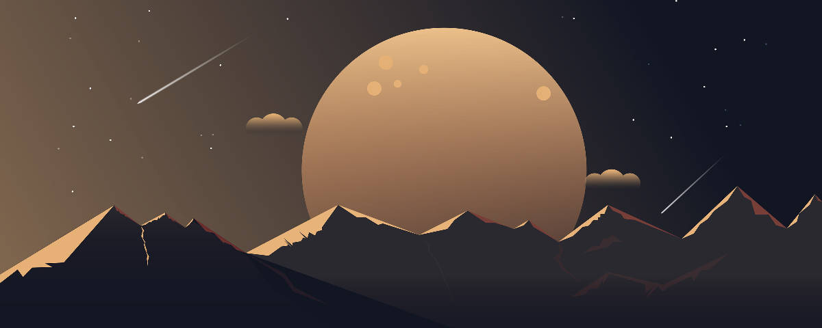 1200x480 Simple Moon Poly