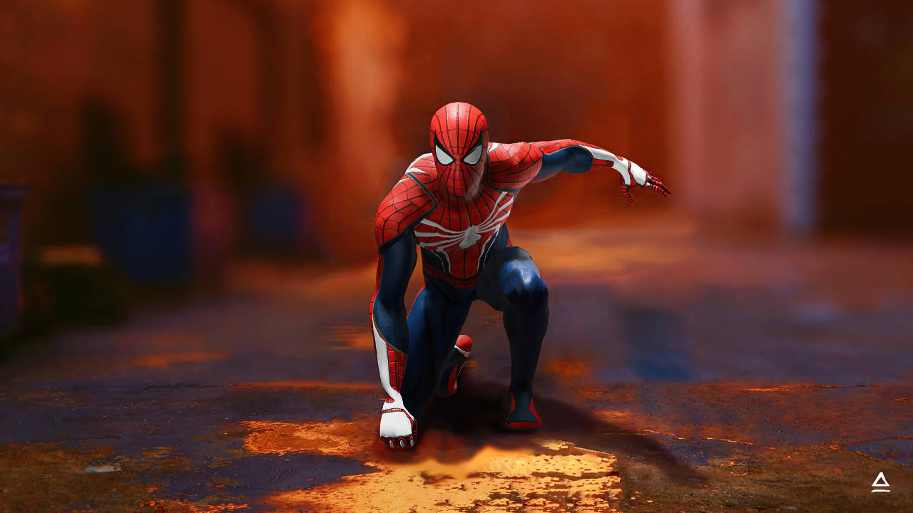 1280x720 Gaming With Spider-man Background