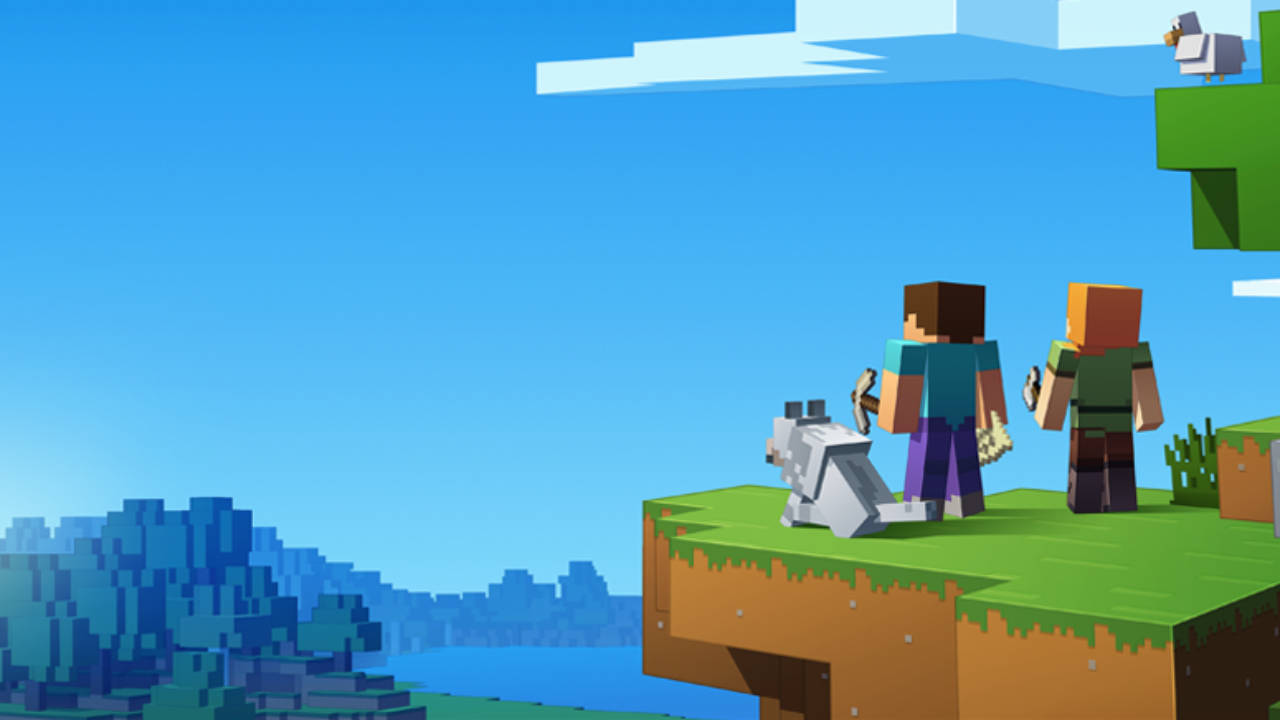1280x720 Minecraft By The Horizon Background