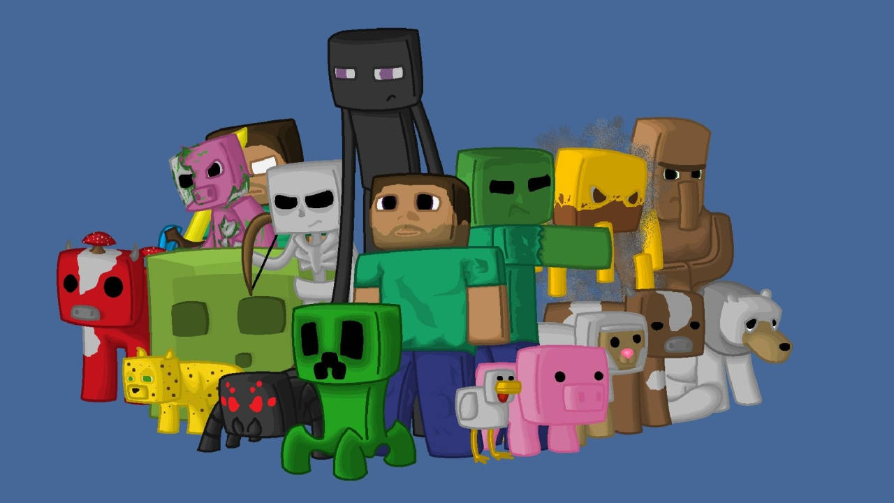 1280x720 Minecraft Characters