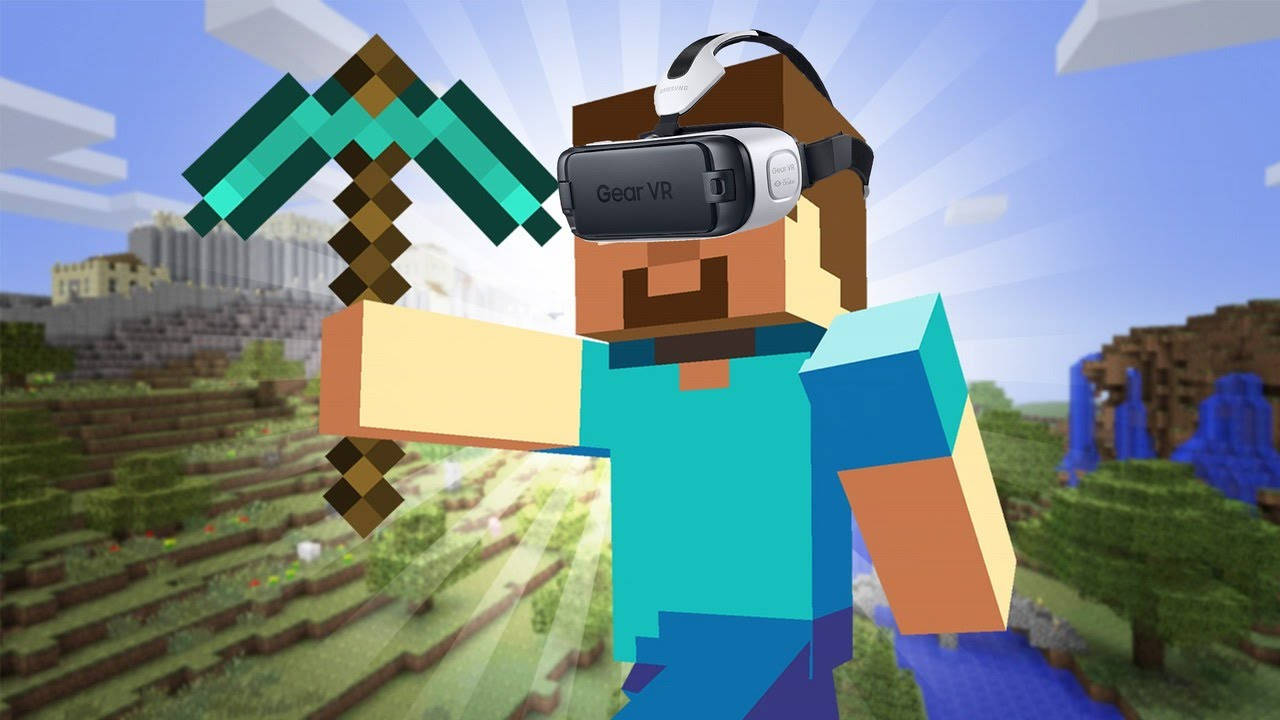 1280x720 Virtual Reality Minecraft Background