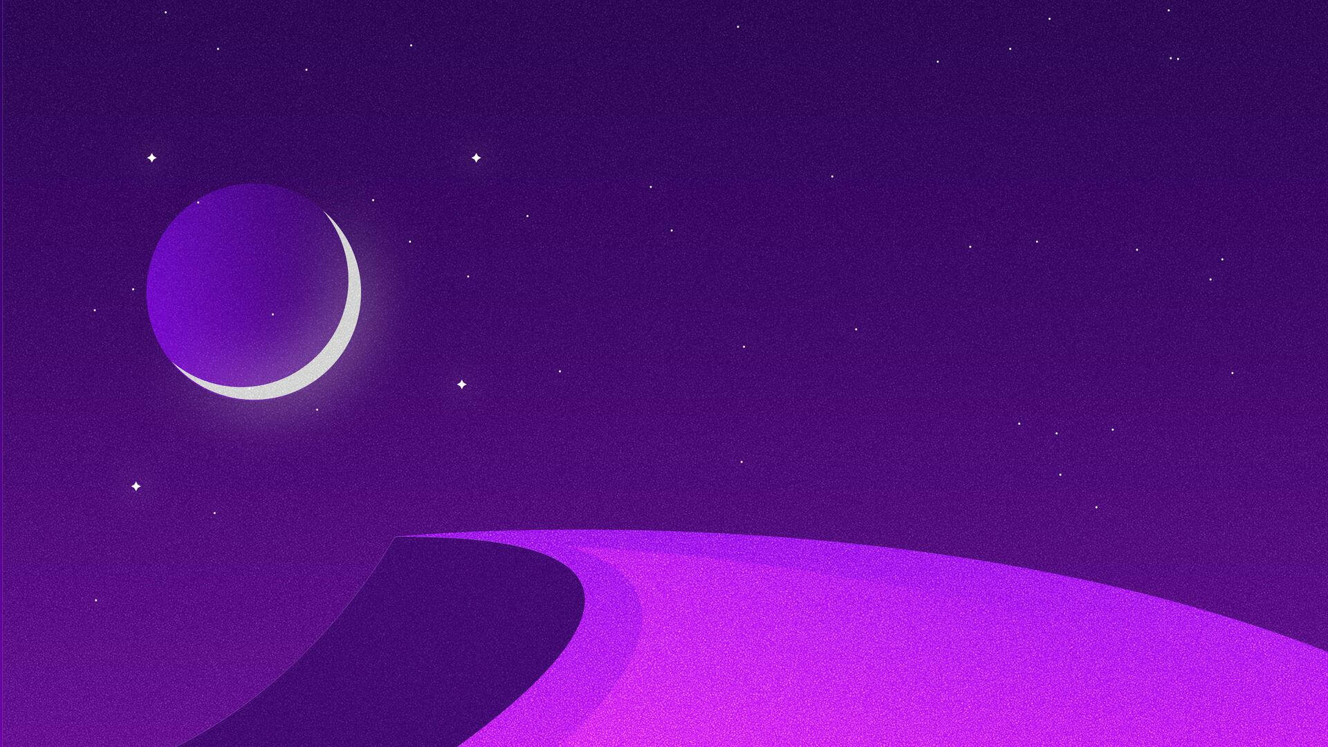 12k Purple Sky Illustration