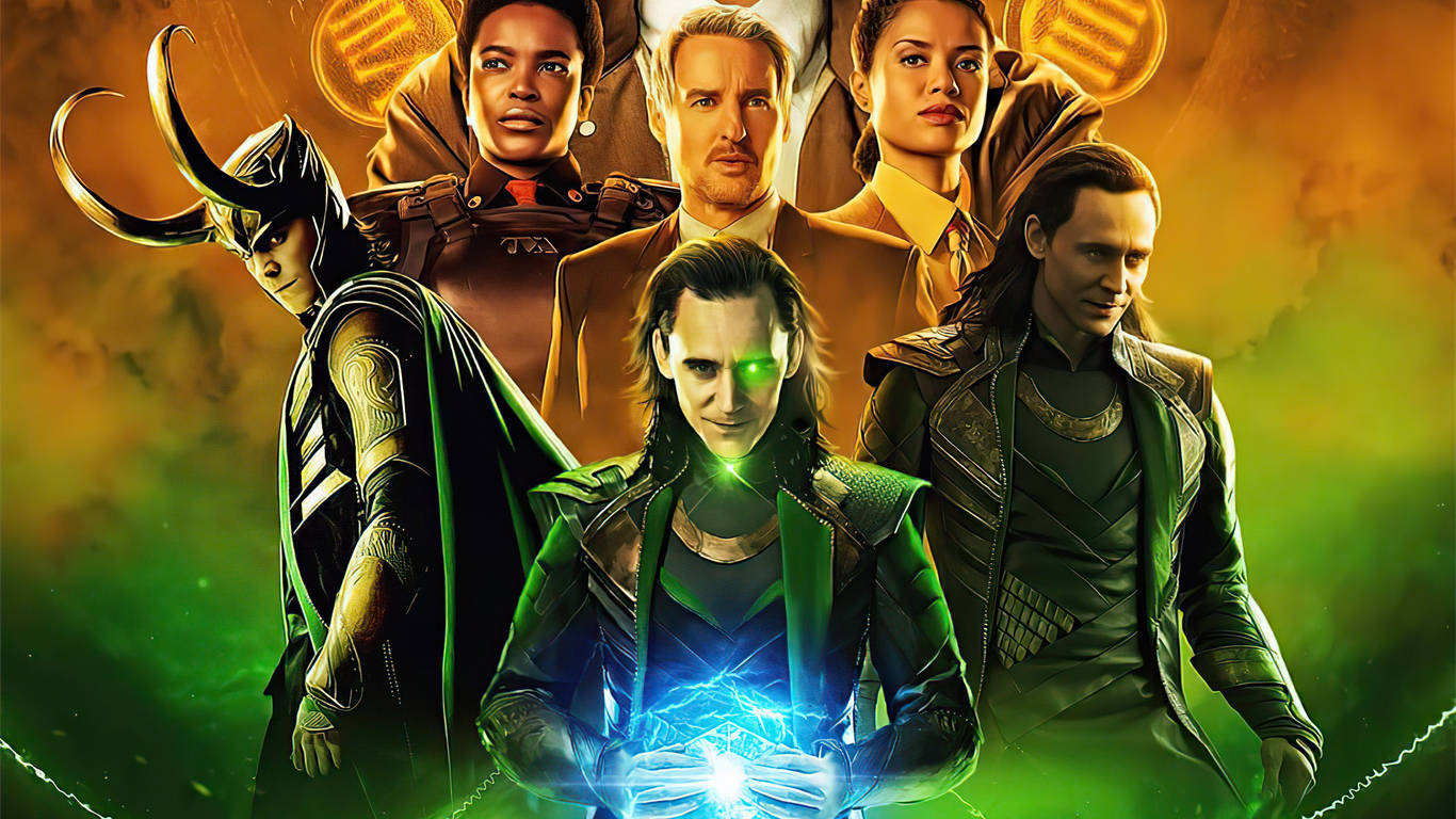 1366 X 768 Marvel Loki Series Background