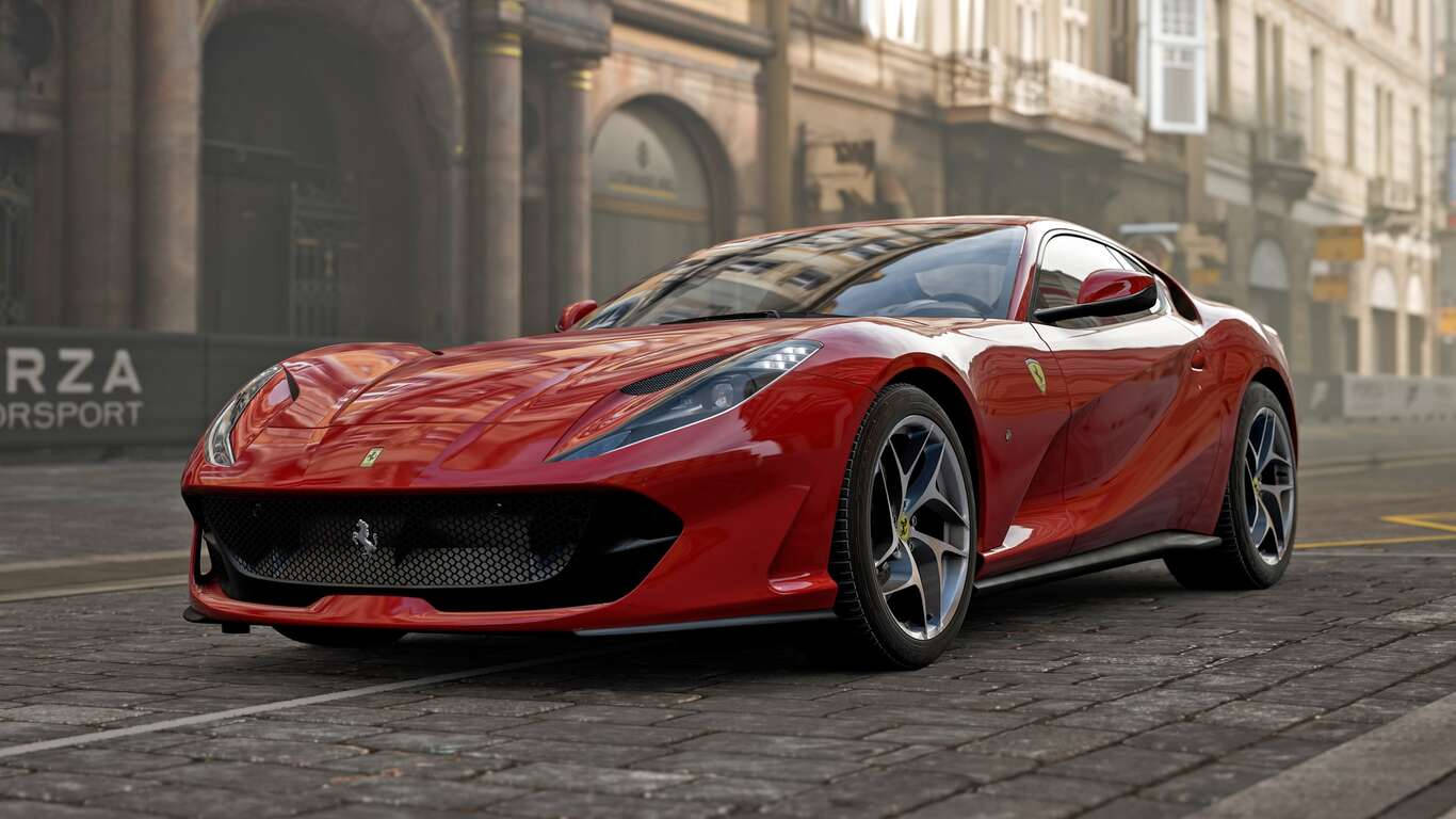 1366x768 Ferrari Hd Beautiful 812 Superfast Background