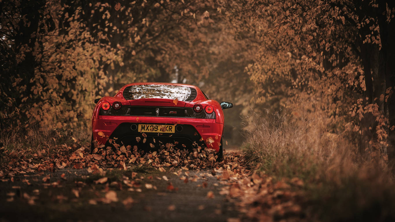 1366x768 Ferrari Hd Red F430 Background