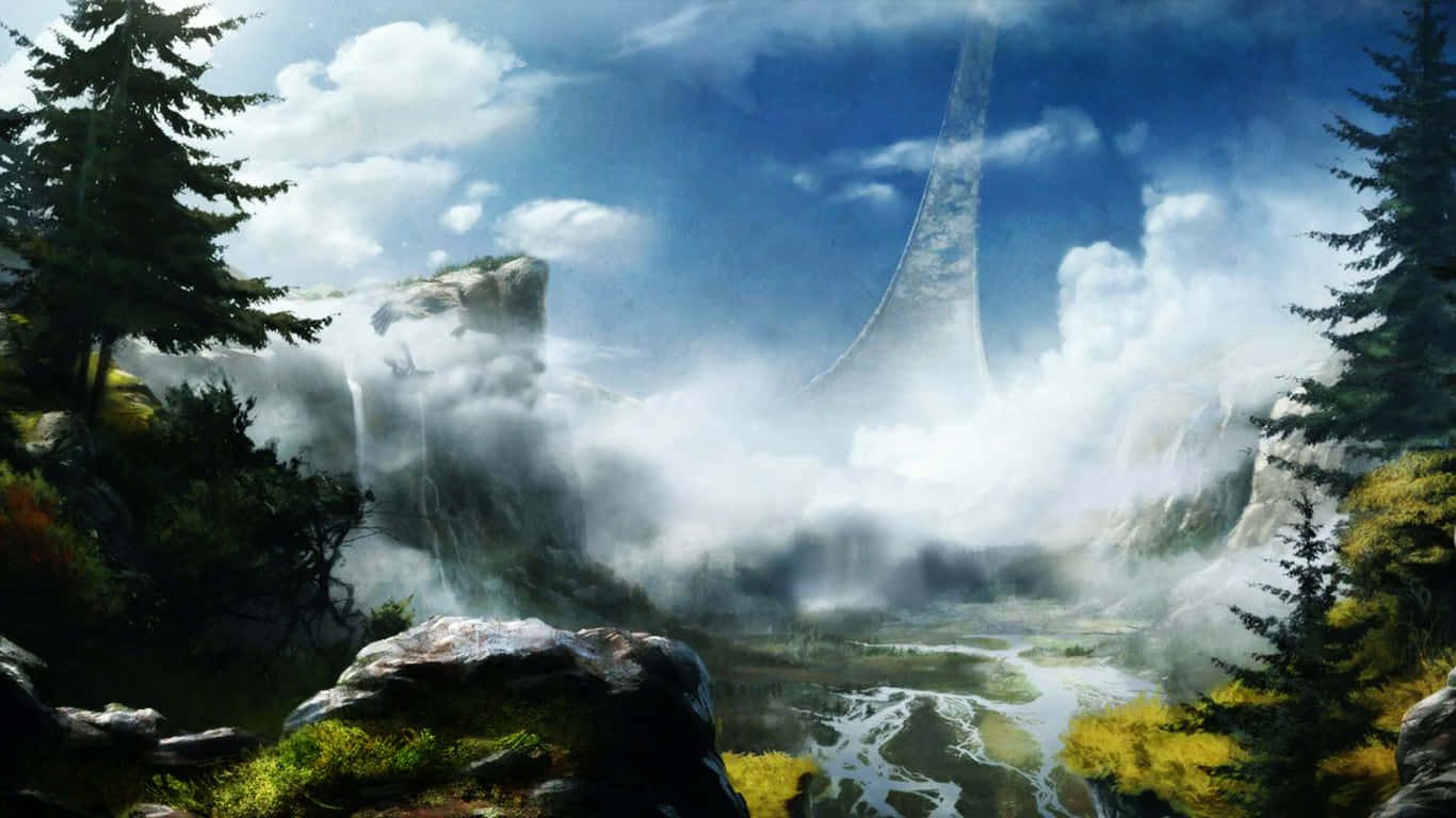 1366x768 Hd Desktop Falls