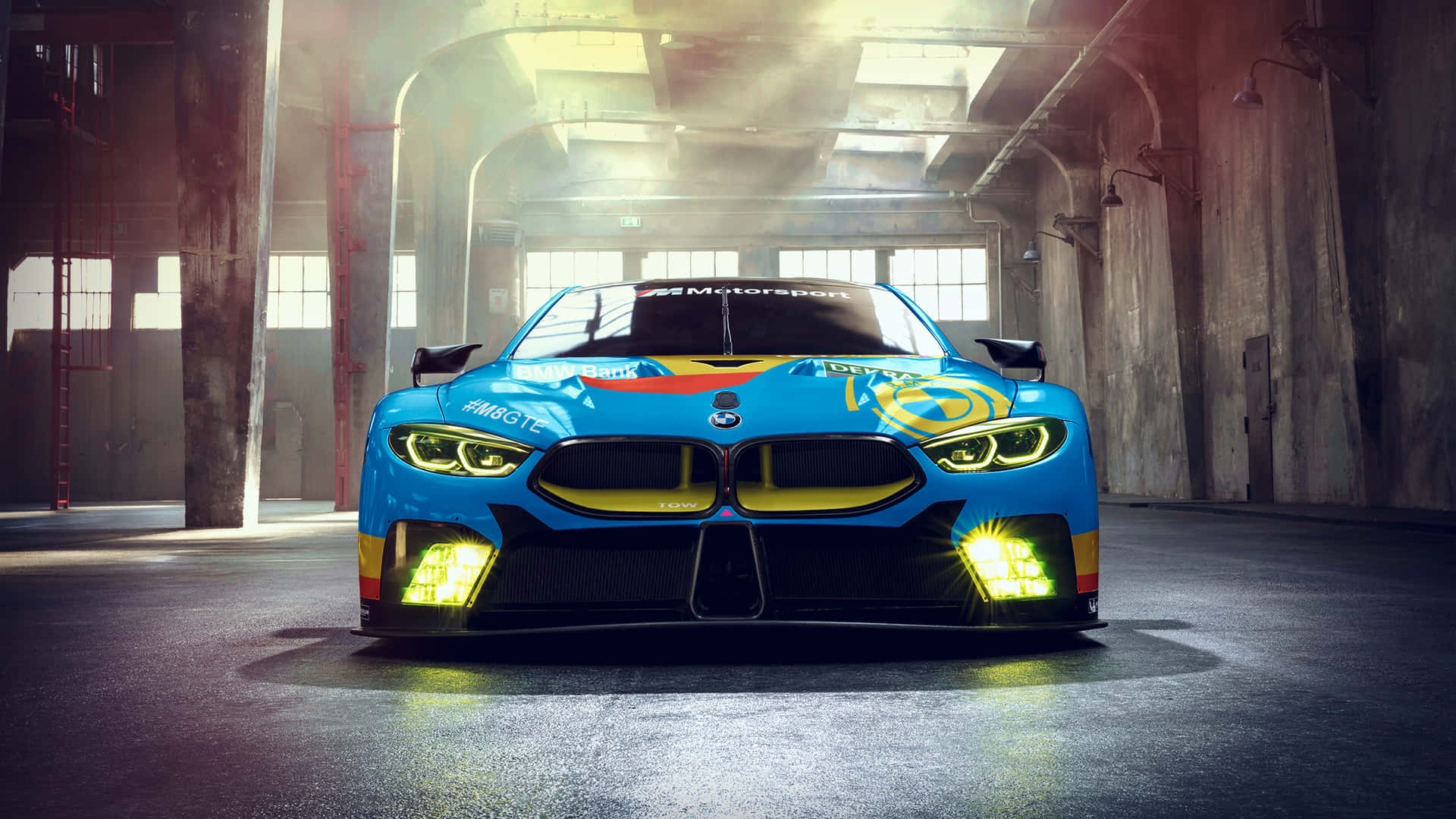 1440p Blue Bmw Sports Car Background