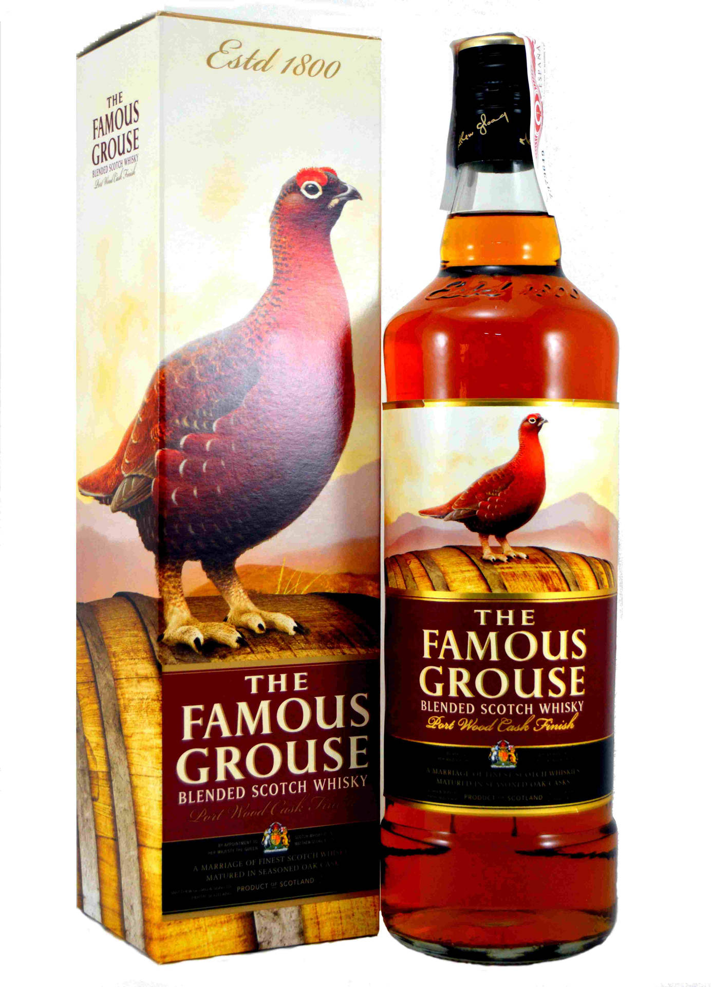 1800 Famous Grouse Blended Scotch Background