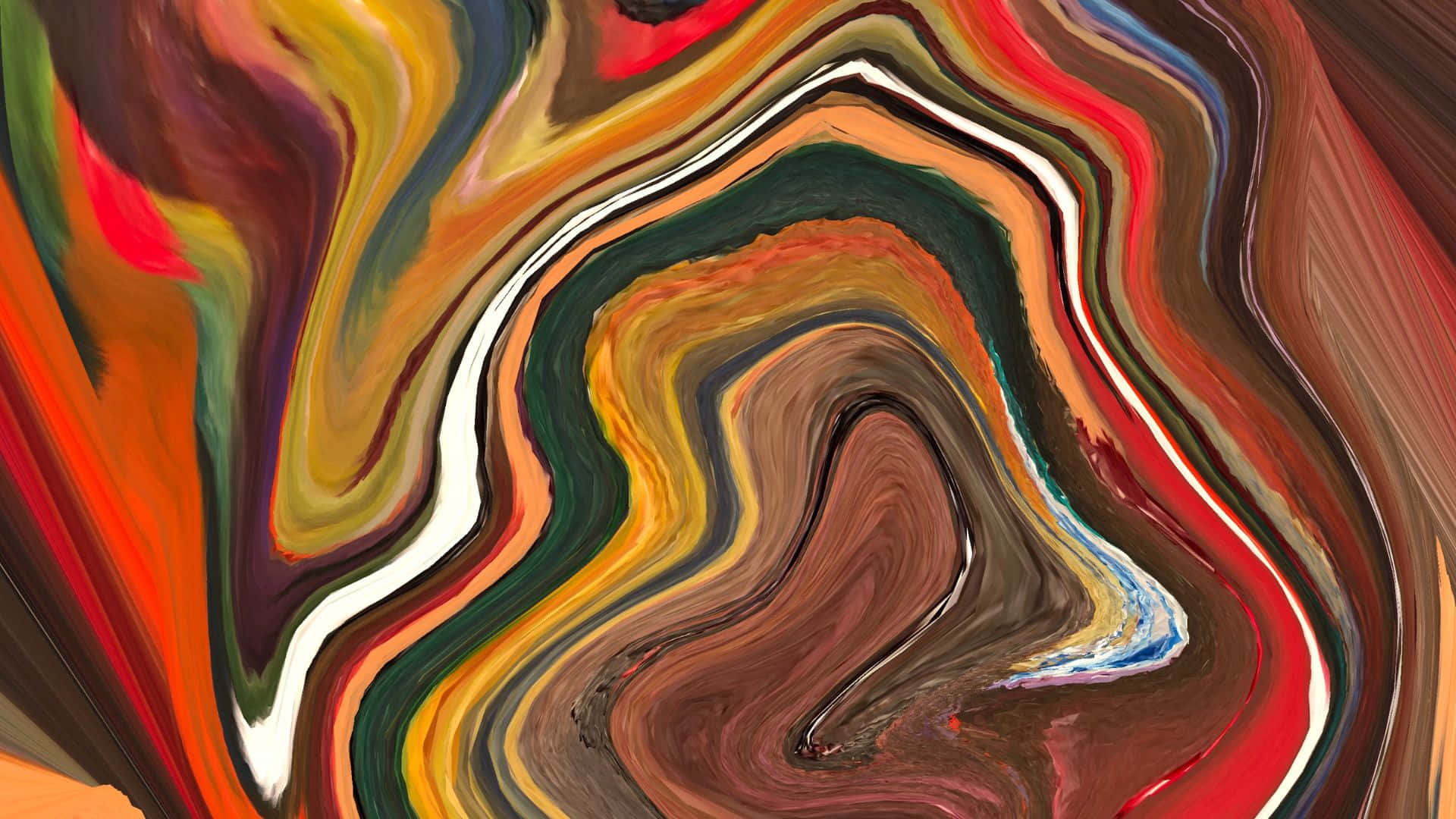 1920 X 1080 Abstract Melting Painting