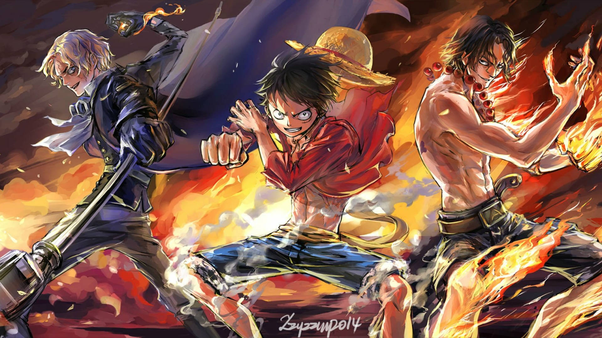 1920 X 1080 Anime One Piece Brothers