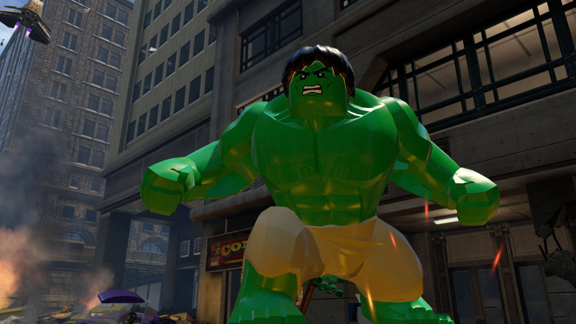 1920 X 1080 Avengers Lego Hulk Background