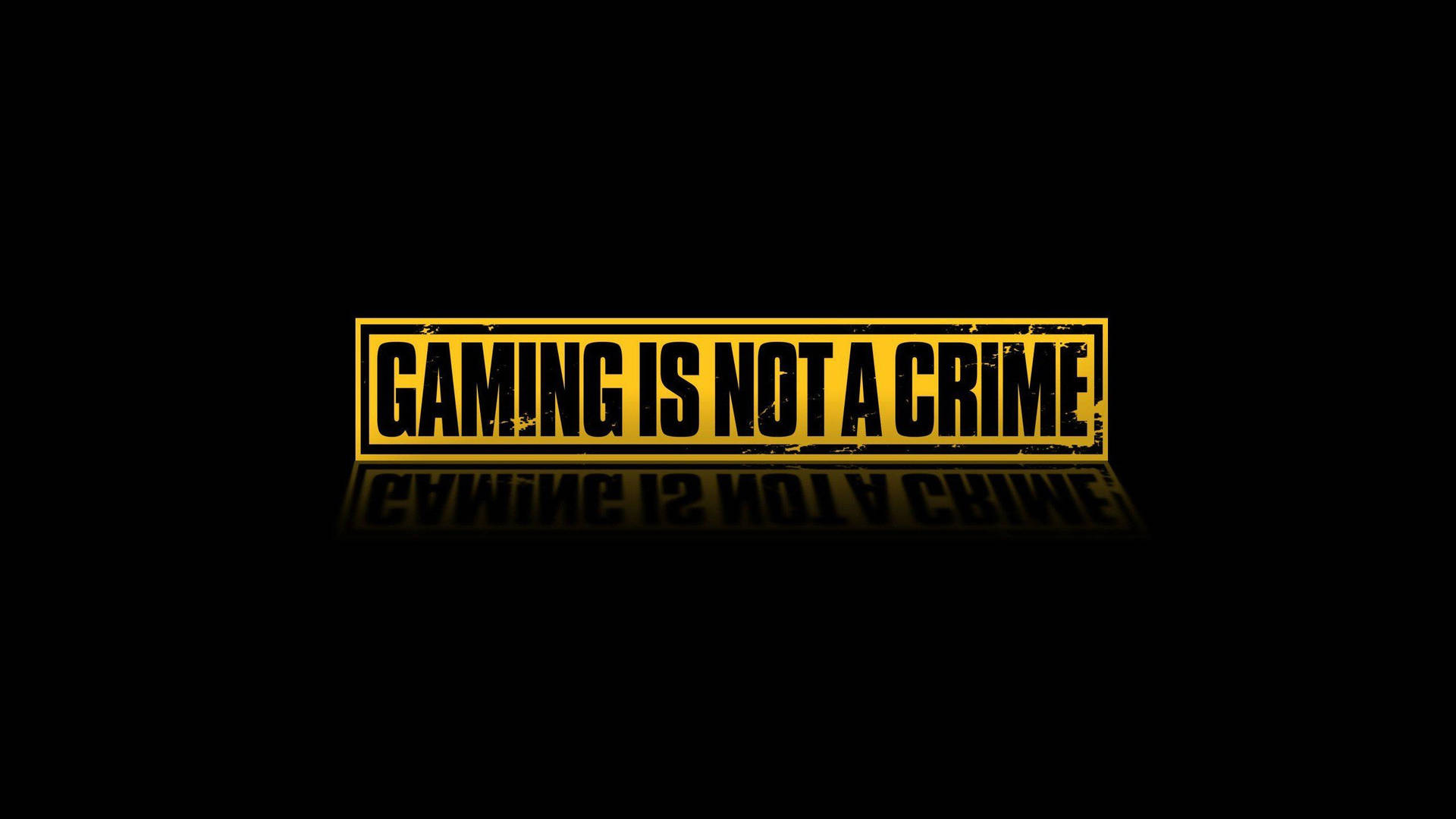 1920 X 1080 Gaming Is Not A Crime Quote Background