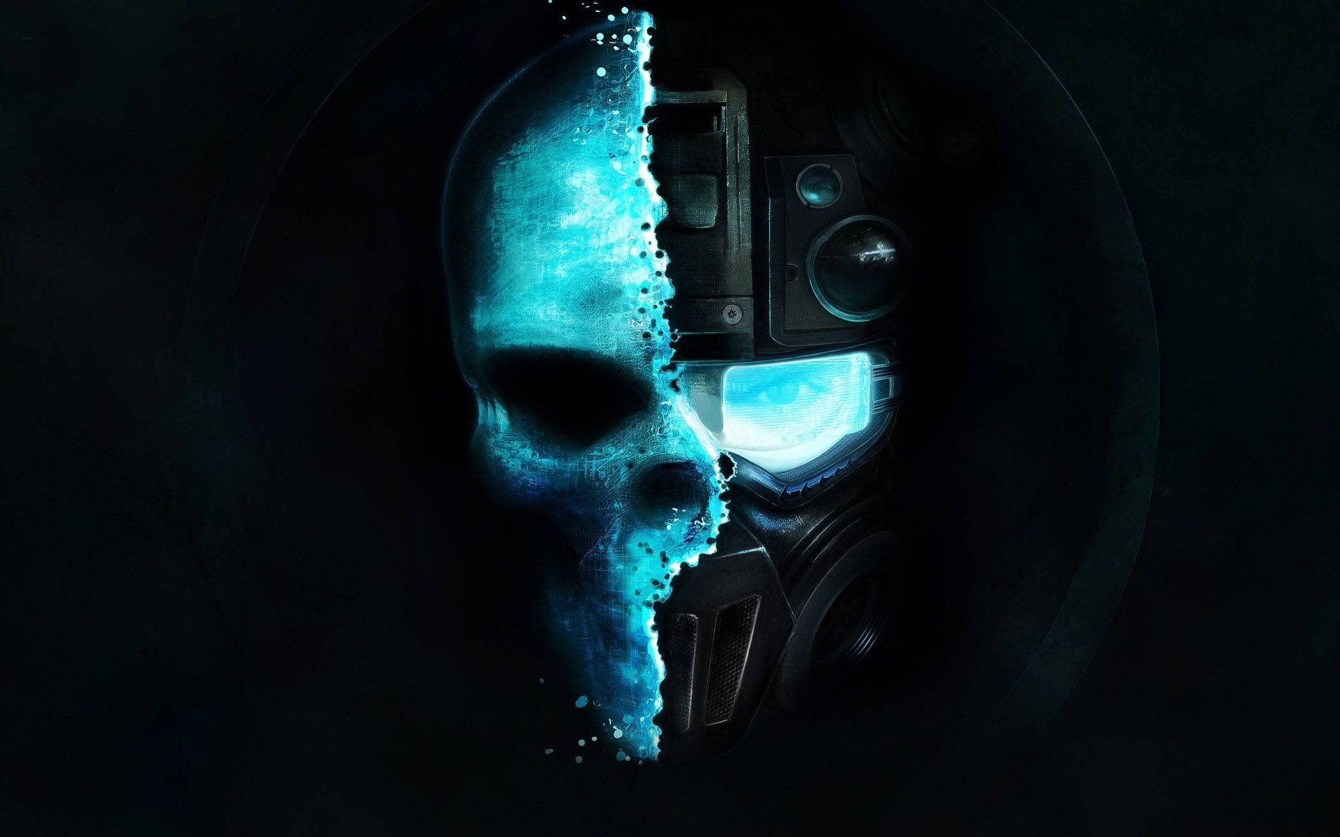 1920 X 1080 Gaming Skull Soldier Background