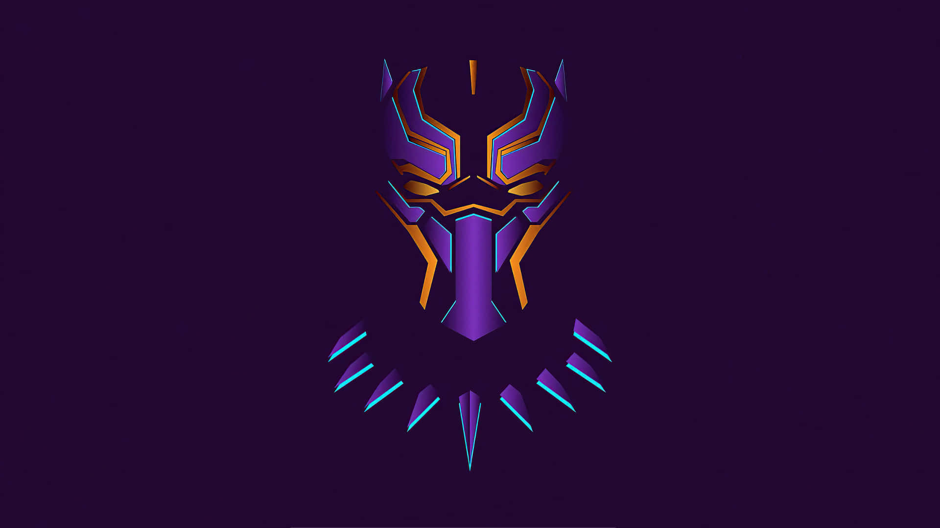 1920 X 1080 Minimalist Black Panther Background