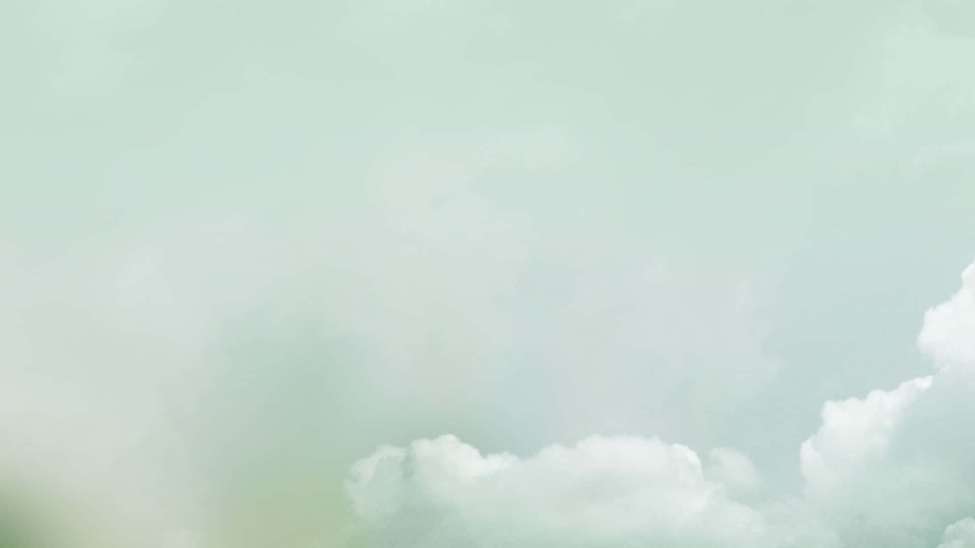 1920 X 1080 Minimalist Pale Green Sky Background