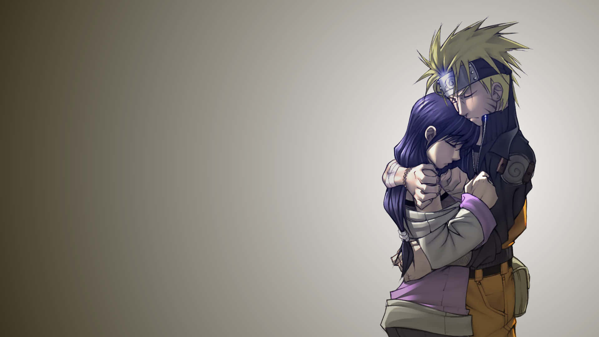 1920 X 1080 Naruto Hugging Hinata Background