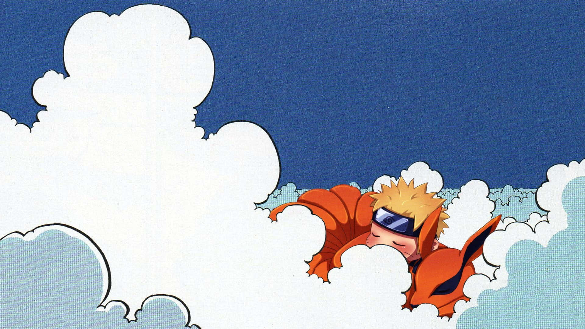 1920 X 1080 Naruto In Clouds