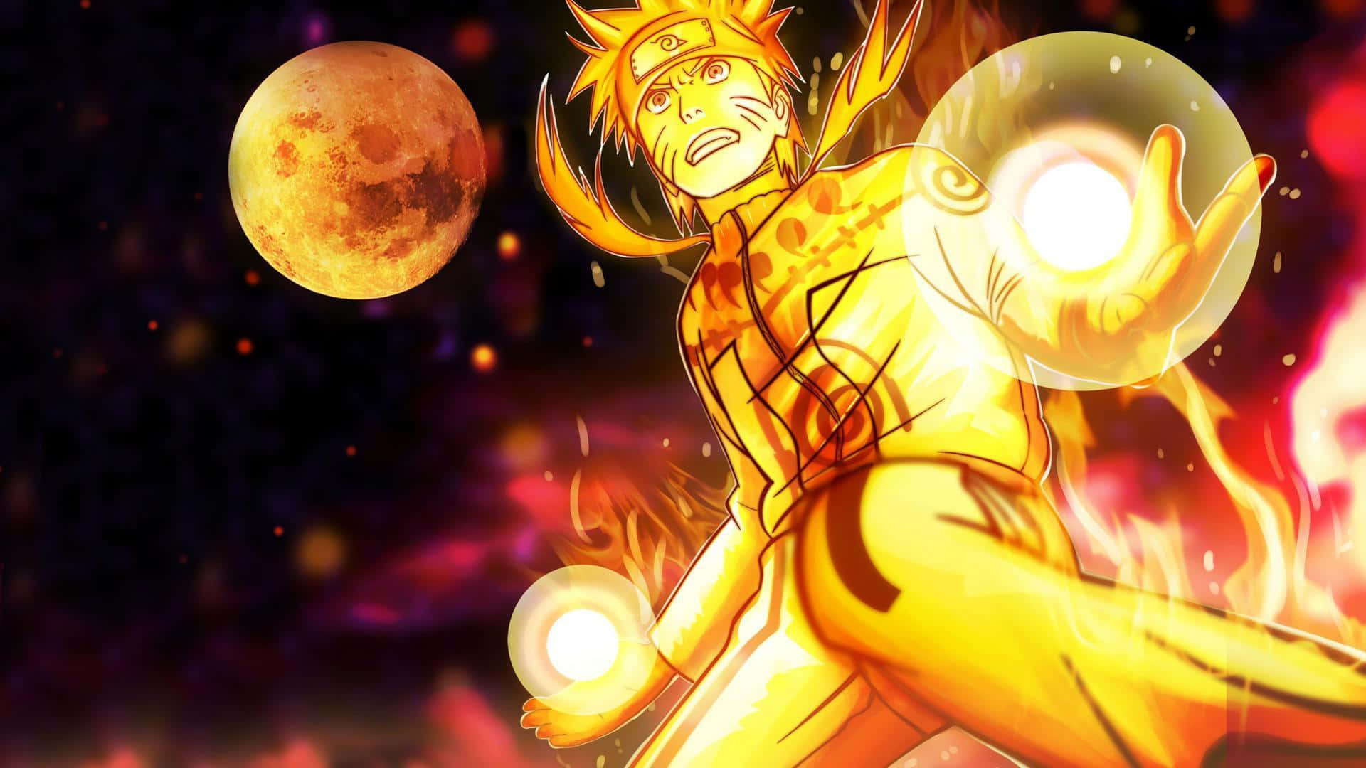 1920 X 1080 Naruto In Flames Background