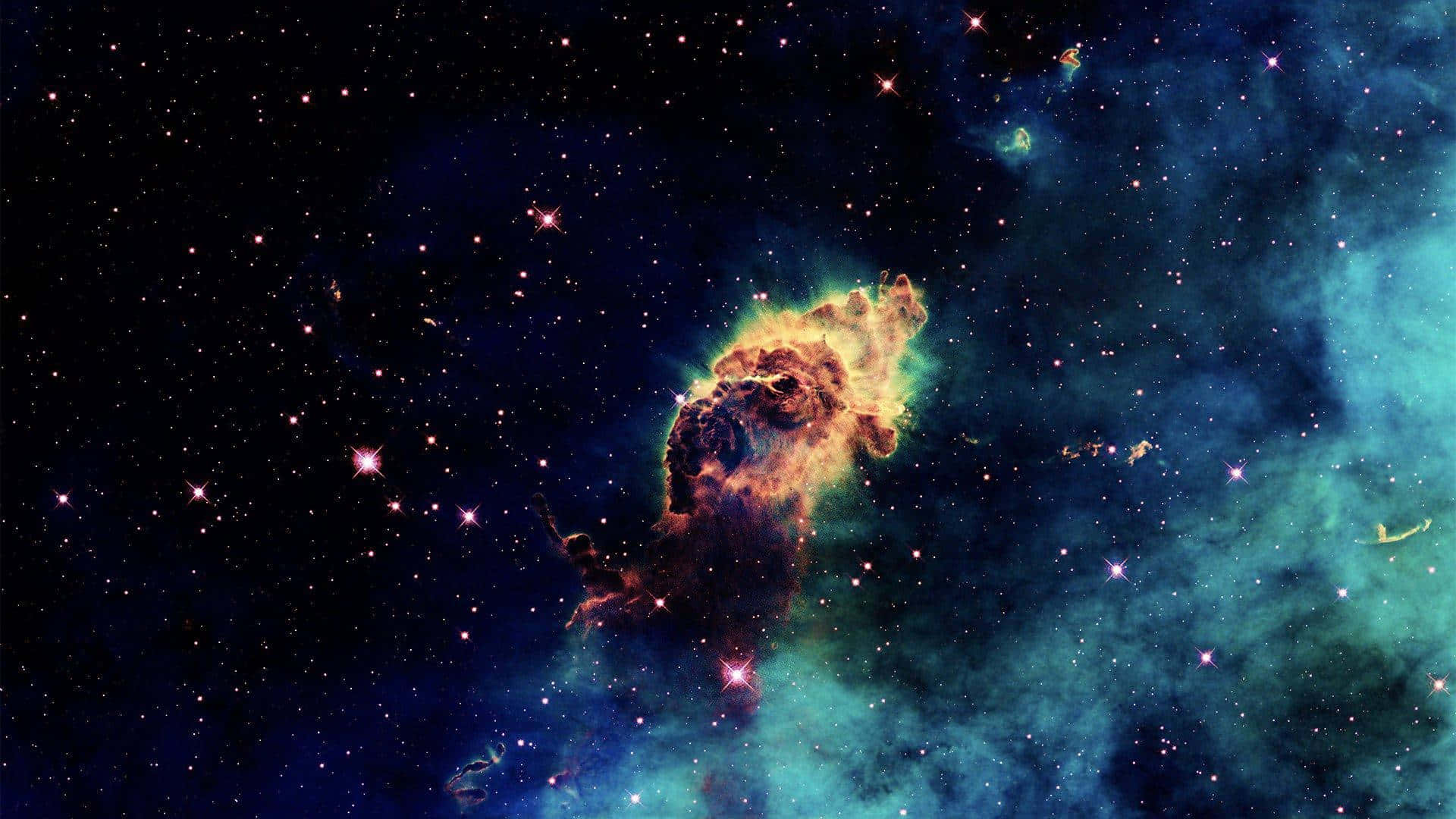 1920 X 1080 Nebula With Galaxy Cloud Background